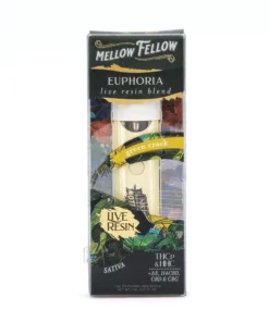 Mellow Fellow Euphoria Blend Live Resin Disposable Vape – Green Crack